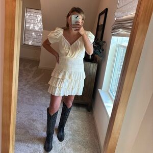 Vestique Cream Dress